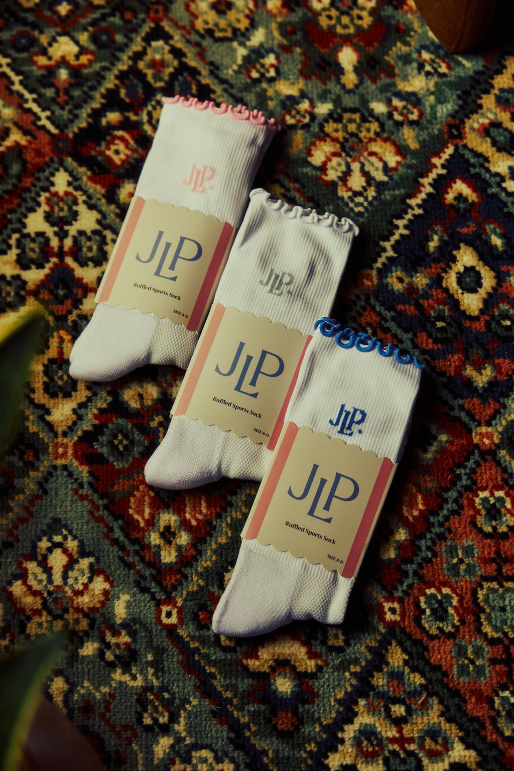 Ruffled Sport Socks Set of 3