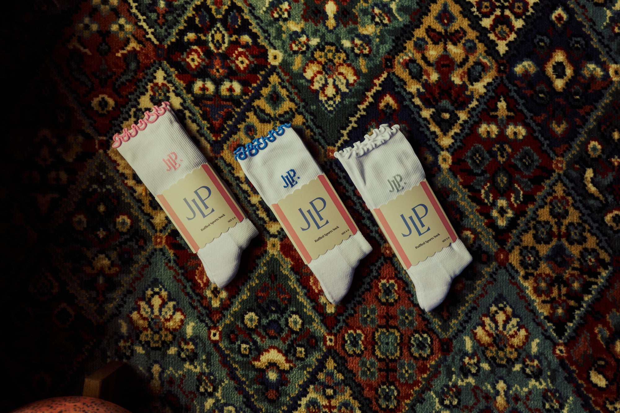 Ruffled Sport Socks Set of 3