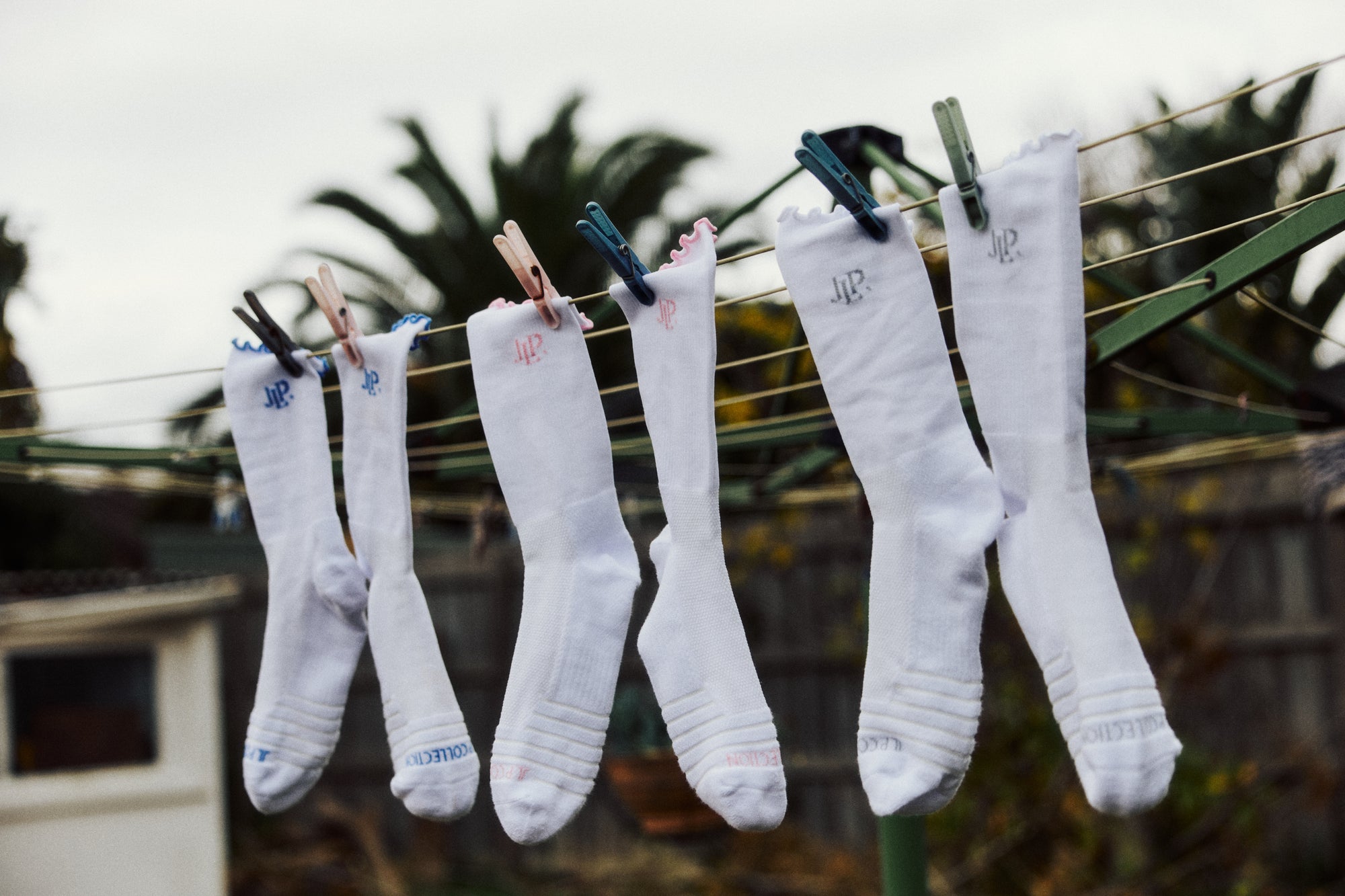 Ruffled Sport Socks Set of 3